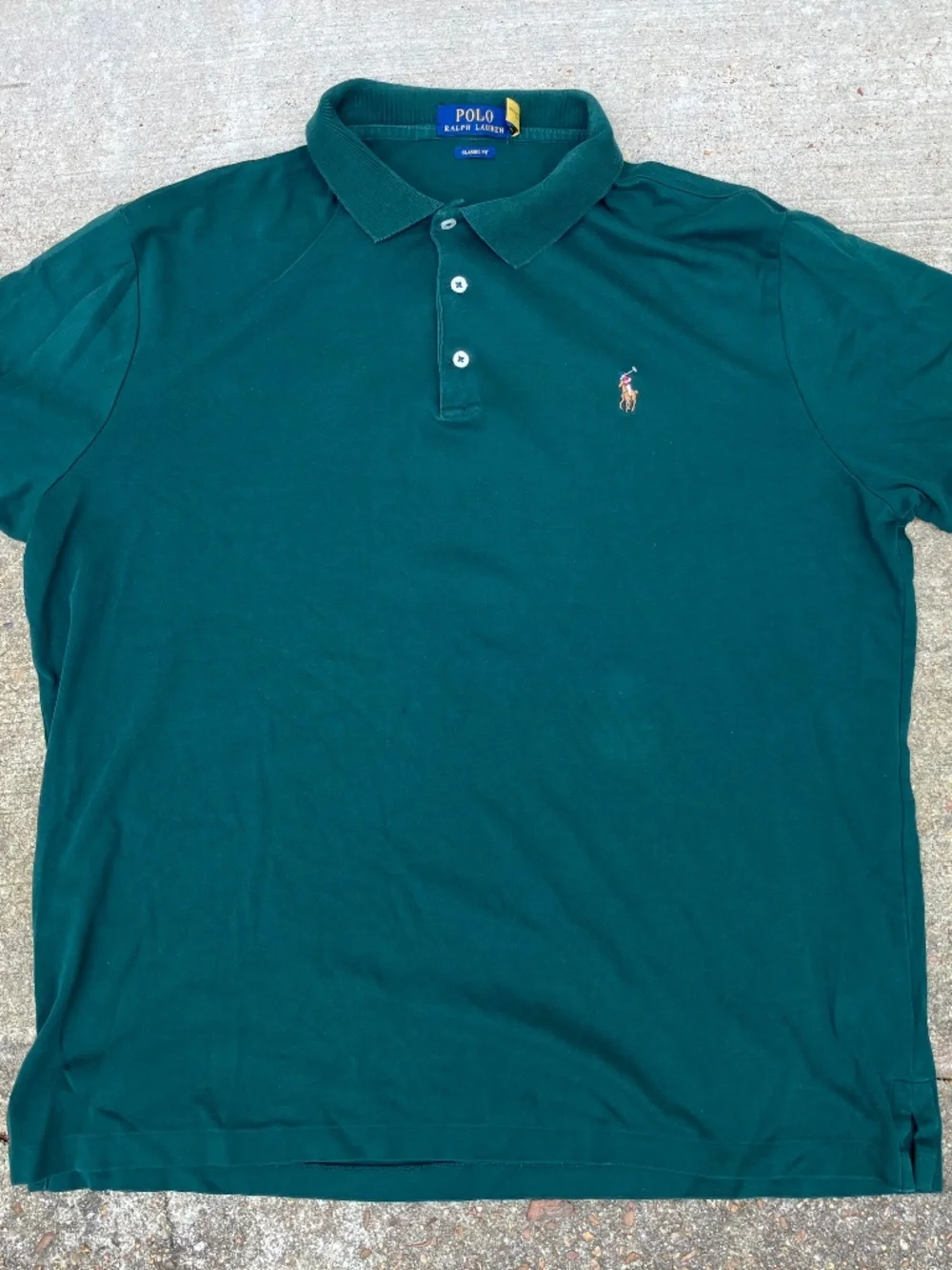 Ralph Lauren Lg Green Classic Fit Polo USA Fifa World Cup